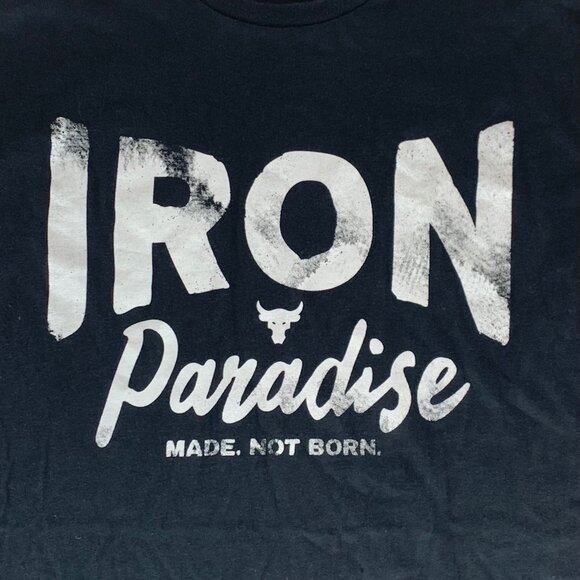 Project Rock Under Armour Iron Paradise Short Sleeve Shirt 1370483-001 Large - Picture 2 of 7